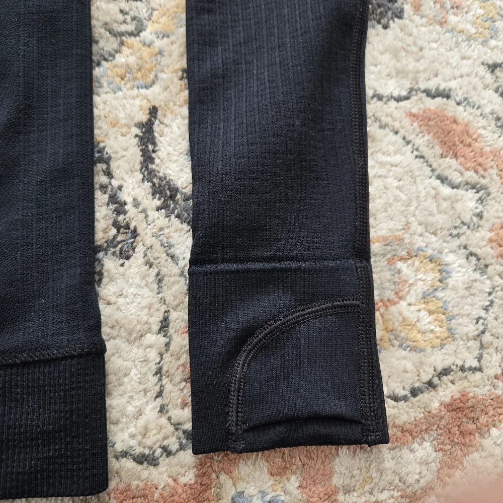 Lululemon Engineered Warmth Half zip Black Top - Picture 7 of 13